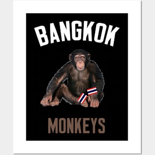 Bangkok Monkeys Posters and Art